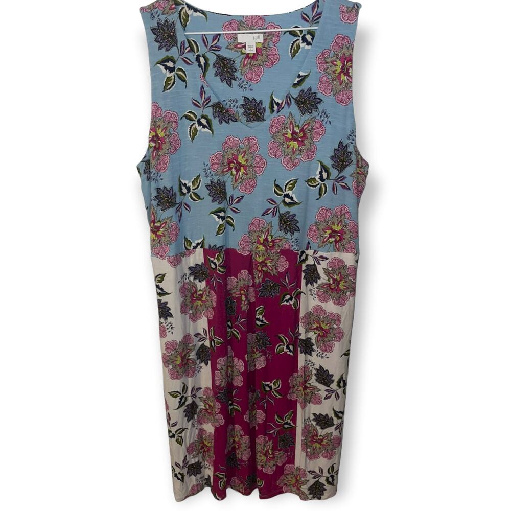 J. Jill stretchy Knit dress Sz L petite EUC